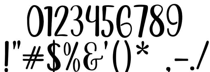 Sweet Buddy Font OTHER CHARS