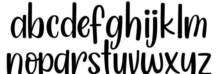 Sweet Buddy Font LOWERCASE