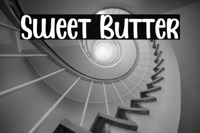 Sweet Butter Font examples