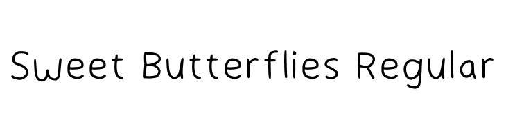 Sweet Butterflies Regular Fonte
