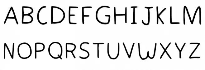 Sweet Butterflies Regular フォント 大文字