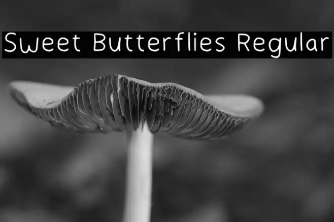 Sweet Butterflies Regular Font examples