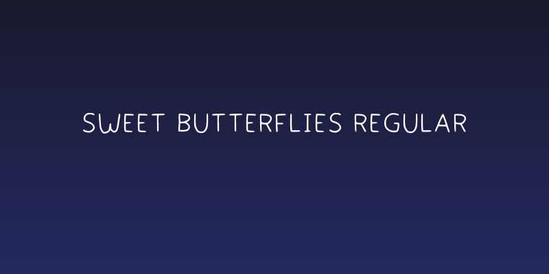 Sweet Butterflies Regular Social Header