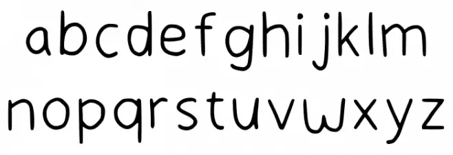 Sweet Butterflies Regular フォント 小文字