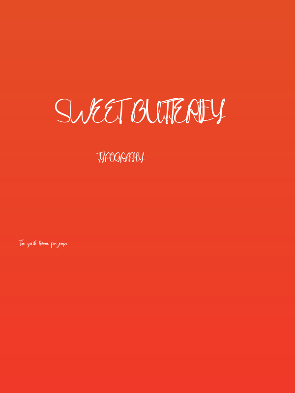 Sweet Butterfly Poster