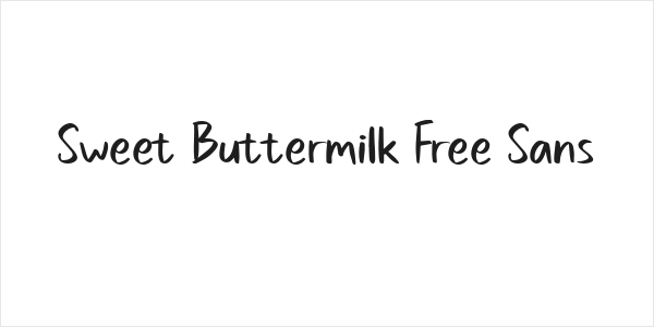 Sweet Buttermilk Free Sans Logo