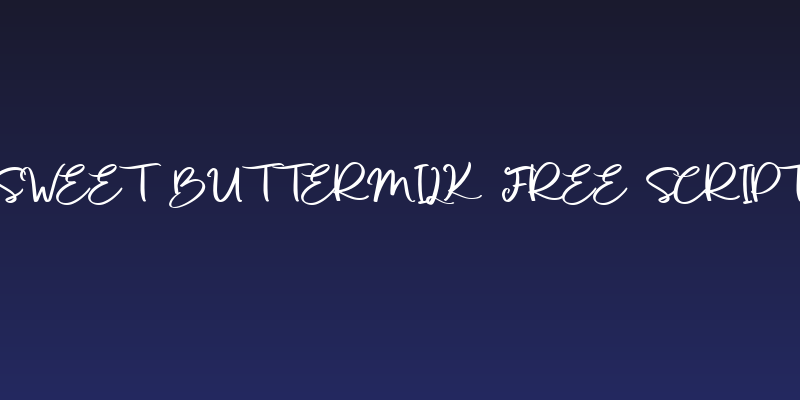 Sweet Buttermilk Free Script Social Header
