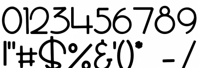 Sweet Cake Font OTHER CHARS