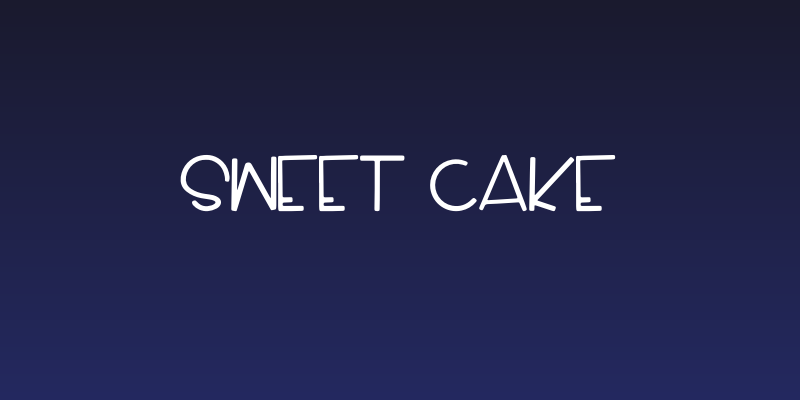 Sweet Cake Social Header
