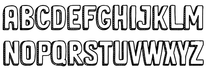 Sweet Cake Font LOWERCASE