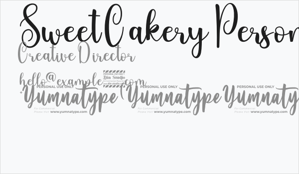 Sweet Cakery Personal Use Business Card