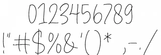 Sweet Cakery Font OTHER CHARS