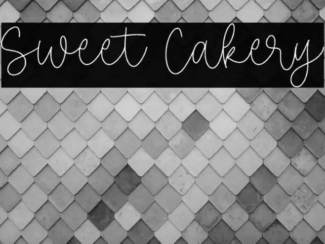 Sweet Cakery Font examples