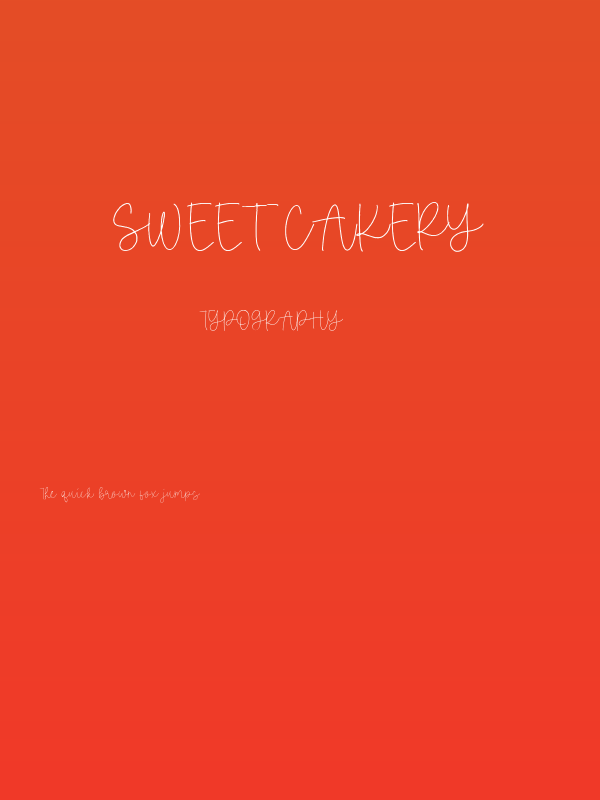 Sweet Cakery Poster
