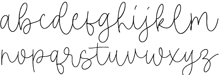 Sweet Cakery Font LOWERCASE