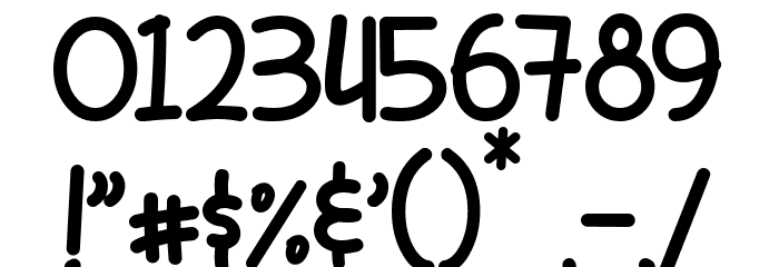 Sweet Candy DEMO Font OTHER CHARS