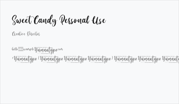 Sweet Candy Personal Use Business Card