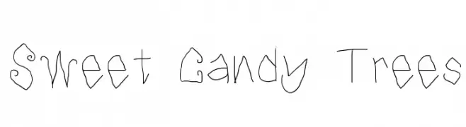 Sweet Candy Trees  Frei Schriftart Herunterladen