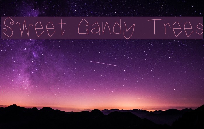 Sweet Candy Trees Font examples