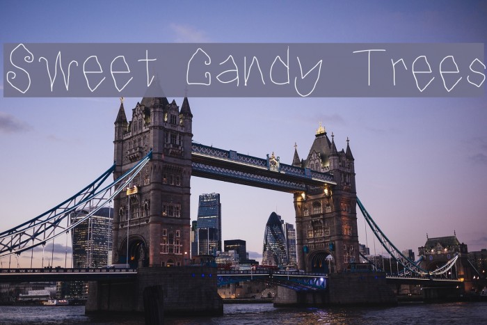 Sweet Candy Trees Font examples