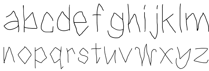 Sweet Candy Trees Font LOWERCASE