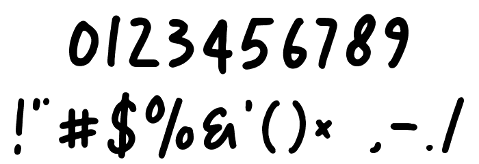 Sweet Candy Font OTHER CHARS