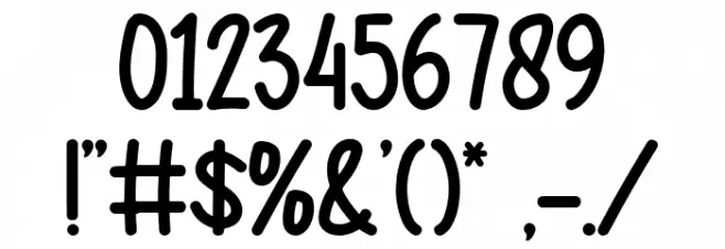 Sweet Cherry Font OTHER CHARS