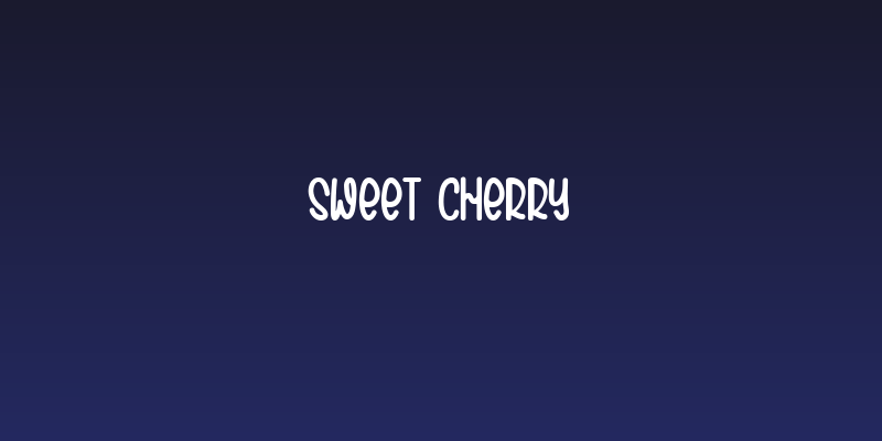 Sweet Cherry Social Header