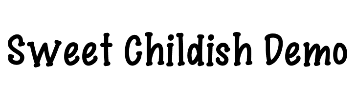Sweet Childish Demo  font caratteri gratis