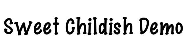 Sweet Childish Demo  Fuentes Gratis Descargar