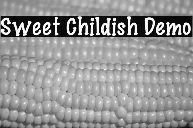 Sweet Childish Demo Font examples