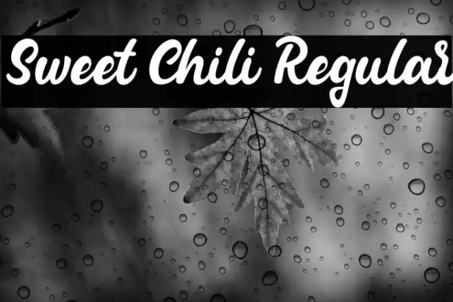 Sweet Chili Regular Font examples