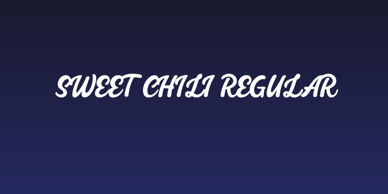 Sweet Chili Regular Social Header