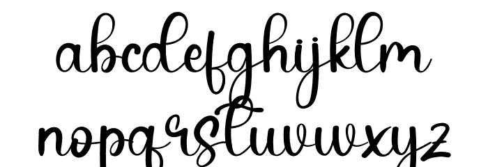 Sweet Chocolate Font LOWERCASE