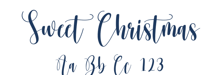 Sweet Christmas Font Preview