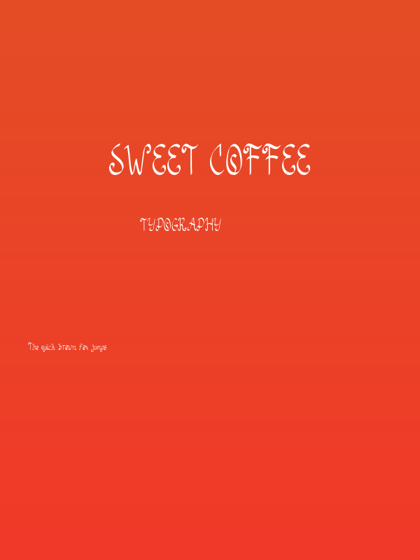 Sweet Coffee Poster