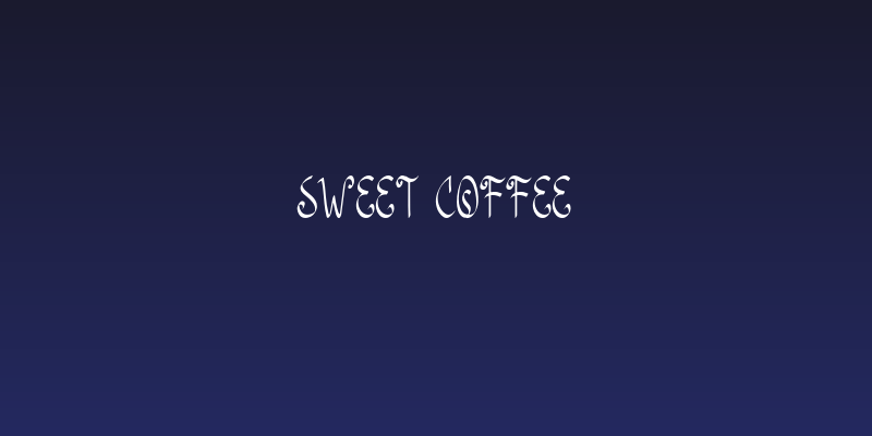 Sweet Coffee Social Header
