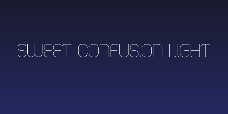 Sweet Confusion Light Social Header