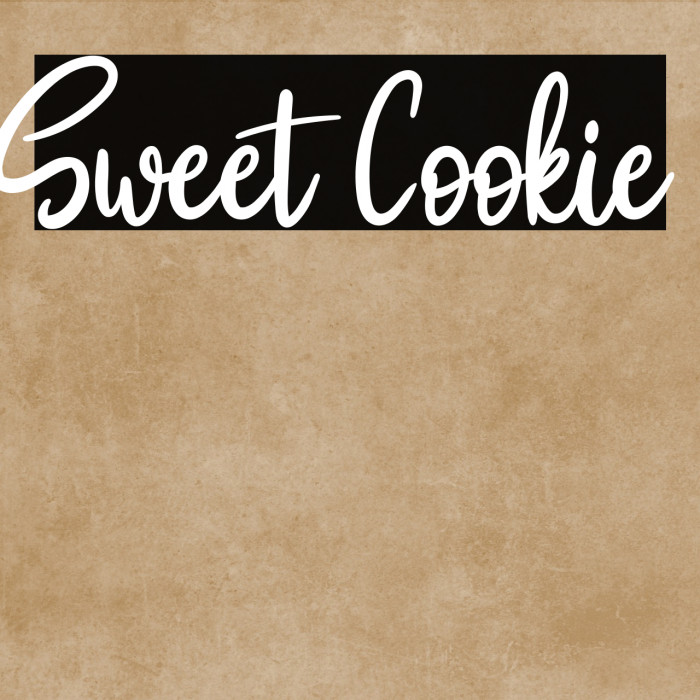 Sweet Cookie फ़ॉन्ट examples