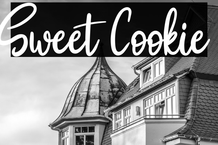 Sweet Cookie फ़ॉन्ट examples
