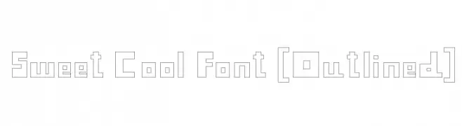 Sweet Cool Font [Outlined]  font caratteri gratis