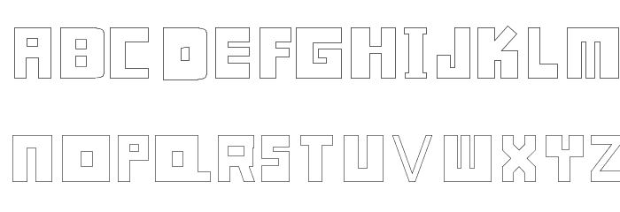 Sweet Cool Font [Outlined] फ़ॉन्ट अपरकेस