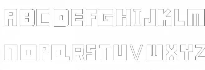 Sweet Cool Font [Outlined] 字体 大写