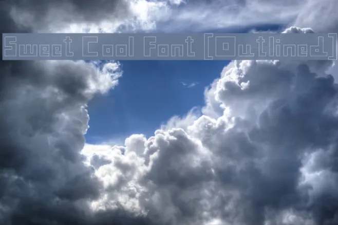 Sweet Cool Font [Outlined] Example 3