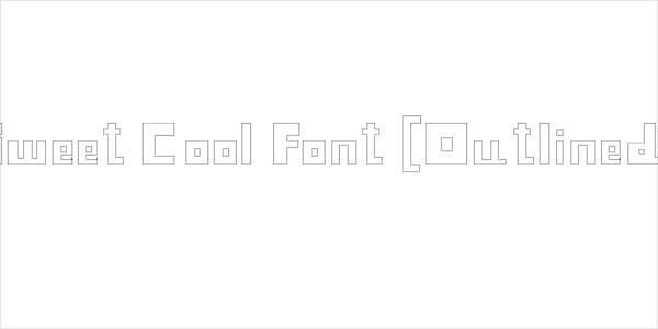 Sweet Cool Font [Outlined] Logo