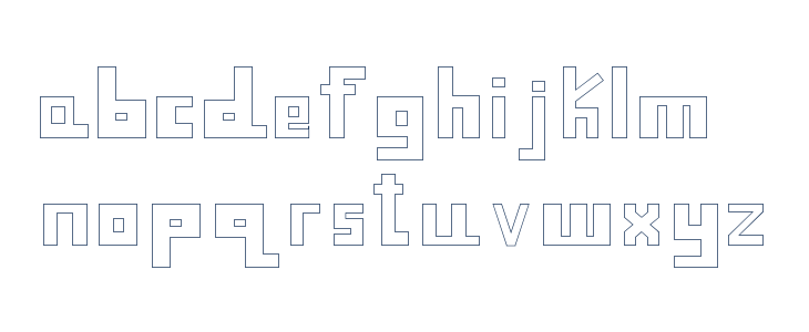 Sweet Cool Font [Outlined] Lowercase