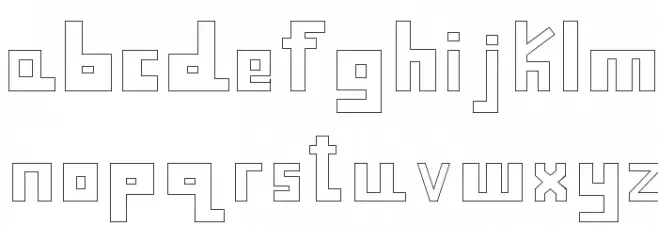 Sweet Cool Font [Outlined] خط أحرف صغيرة