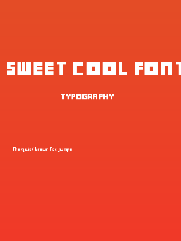 Sweet Cool Font Poster