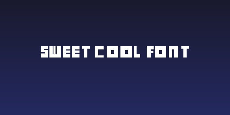 Sweet Cool Font Social Header