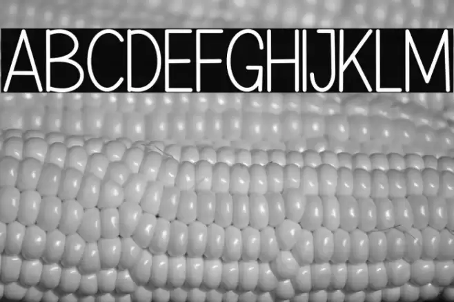 Sweet Corn Font examples